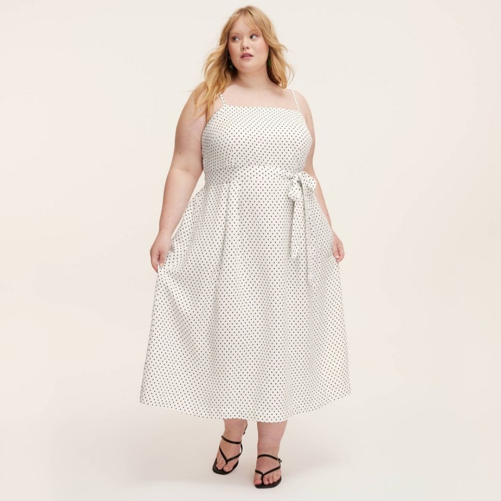 NWT Kate Spade Polka Dot Midi Sundress Size XXL